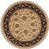 Ziegler Beige Round Hand Knotted 101 X 101  Area Rug 250-17479 Thumb 0