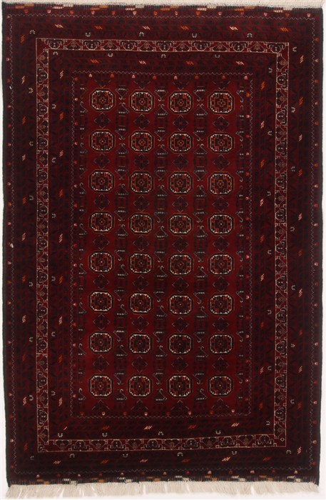 Turkman Red Hand Knotted 311 X 510 Area Rug 250-17481 Image 0