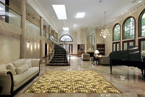 Modern Brown Machine Made 80 X 110 Area Rug 300-17482 Image 1