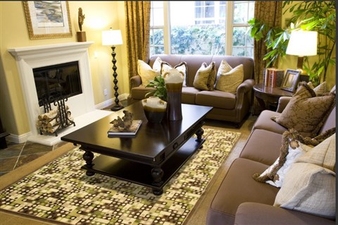 Modern Brown Machine Made 80 X 110 Area Rug 300-17482 Image 3