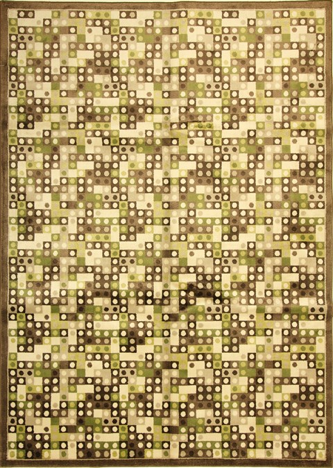 Modern Brown Machine Made 80 X 110 Area Rug 300-17482 Image 0