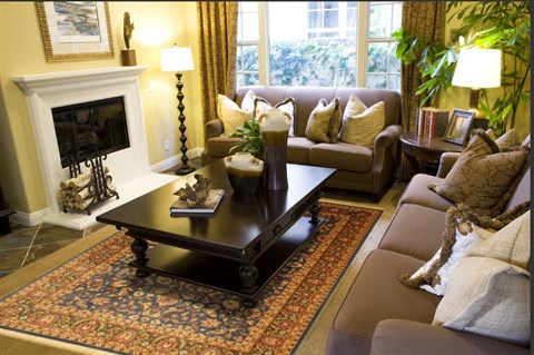 Modern Blue Machine Made 80 X 110 Area Rug 300-17487 Image 3