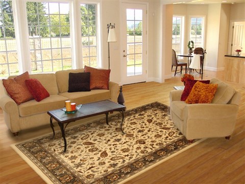 Jaipur Beige Machine Made 80 X 108 Area Rug 300-17491 Image 4