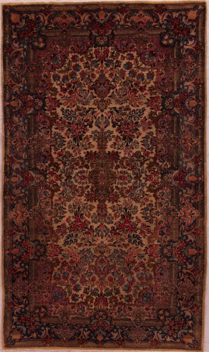 Kerman Yellow Hand Knotted 311 X 68  Area Rug 400-17512 Image 0