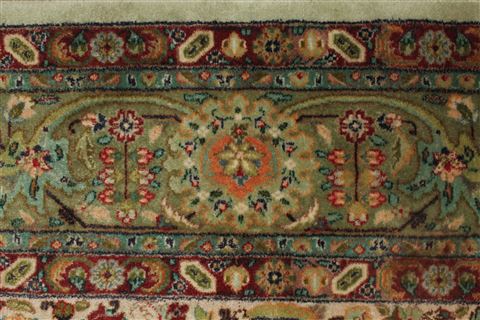 Tabriz Beige Hand Knotted 63 X 104 Area Rug 400-17514 Image 12