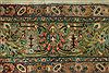 Tabriz Beige Hand Knotted 63 X 104 Area Rug 400-17514 Thumb 11
