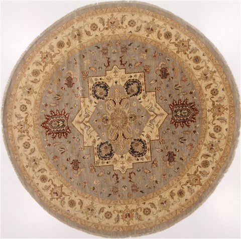 Serapi Blue Round Hand Knotted 101 X 102  Area Rug 250-17520 Image 0