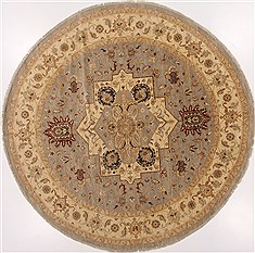 Indian Serapi Blue Round 9 ft and Larger Wool Carpet 17520