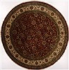 Tabriz Red Round Hand Knotted 99 X 99  Area Rug 250-17523 Thumb 0