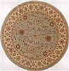 Ziegler Blue Round Hand Knotted 100 X 102  Area Rug 250-17524 Thumb 0
