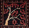 Bakhtiar Red Hand Knotted 89 X 116  Area Rug 400-17527 Thumb 11