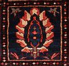 Bakhtiar Red Hand Knotted 89 X 116  Area Rug 400-17527 Thumb 15