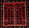 Bakhtiar Red Hand Knotted 89 X 116  Area Rug 400-17527 Thumb 16