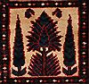 Bakhtiar Red Hand Knotted 89 X 116  Area Rug 400-17527 Thumb 18