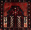 Bakhtiar Red Hand Knotted 89 X 116  Area Rug 400-17527 Thumb 21
