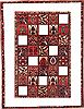 Bakhtiar Red Hand Knotted 89 X 116  Area Rug 400-17527 Thumb 4