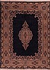 Kerman Blue Hand Knotted 90 X 123  Area Rug 400-17530 Thumb 0