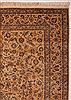 Kashan Beige Hand Knotted 101 X 133  Area Rug 400-17531 Thumb 5