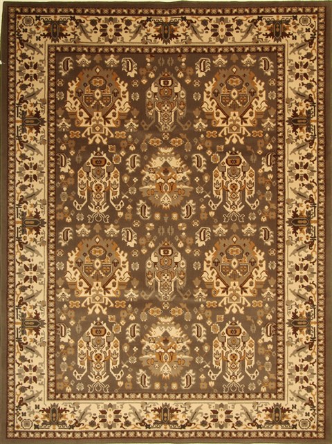 Modern Brown Machine Made 80 X 108 Area Rug 300-17534 Image 0