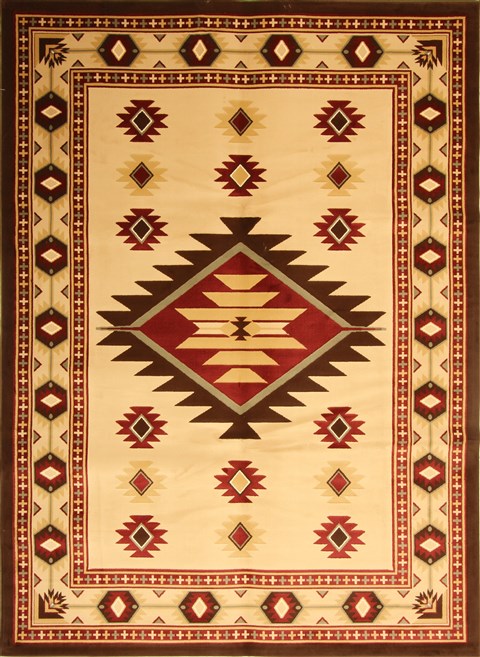 Gabbeh Beige Machine Made 71 X 108  Area Rug 300-17539 Image 0