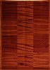 Modern Red Machine Made 71 X 110  Area Rug 300-17541 Thumb 0