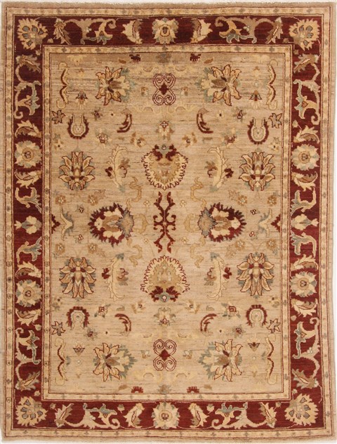 Pishavar Beige Hand Knotted 411 X 68 Area Rug 250-17545 Image 0