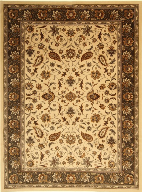 Modern Beige Machine Made 80 X 108 Area Rug 300-17546 Image 0