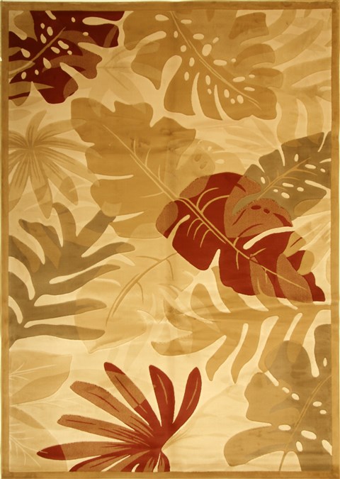 Modern Beige Machine Made 71 X 110  Area Rug 300-17548 Image 0