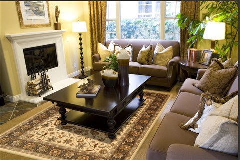Modern Beige Machine Made 80 X 108 Area Rug 300-17551 Image 3