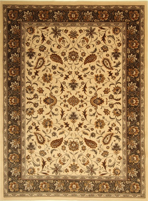 Modern Beige Machine Made 80 X 108 Area Rug 300-17551 Image 0