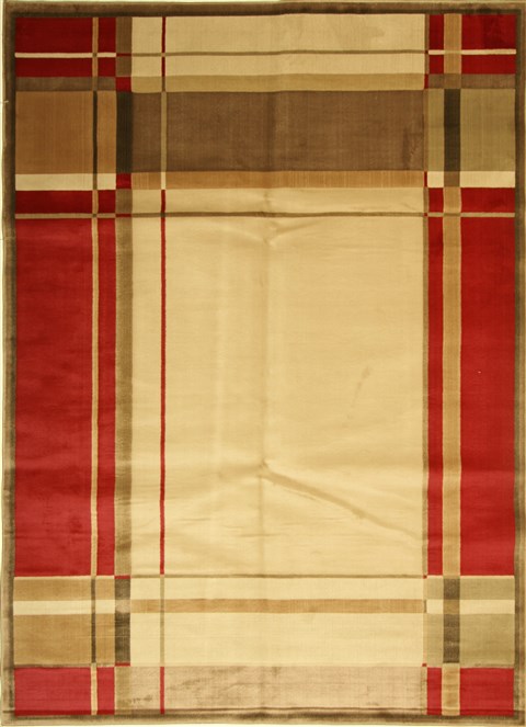 Modern Beige Machine Made 80 X 110 Area Rug 300-17553 Image 0