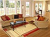 Modern Beige Machine Made 80 X 110 Area Rug 300-17553 Thumb 4