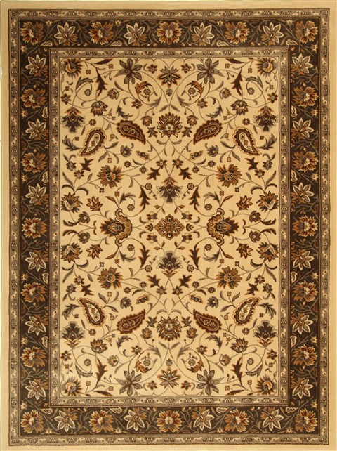 Modern Beige Machine Made 80 X 108 Area Rug 300-17554 Image 0