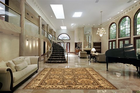 Modern Brown Machine Made 80 X 108 Area Rug 300-17556 Image 1