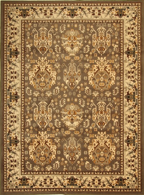 Modern Brown Machine Made 80 X 108 Area Rug 300-17556 Image 0
