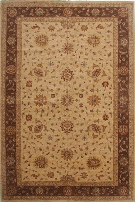 Ziegler Brown Hand Knotted 120 X 183  Area Rug 250-17558 Image 0