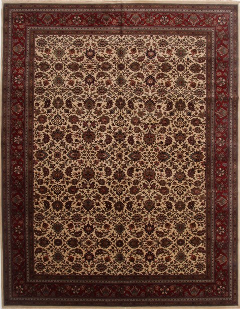 Kashmar Beige Hand Knotted 116 X 1411  Area Rug 250-17559 Image 0
