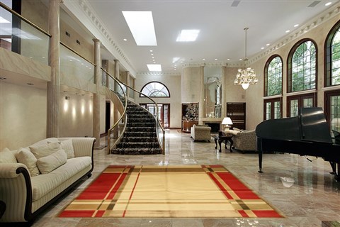 Modern Beige Machine Made 80 X 110 Area Rug 300-17561 Image 1