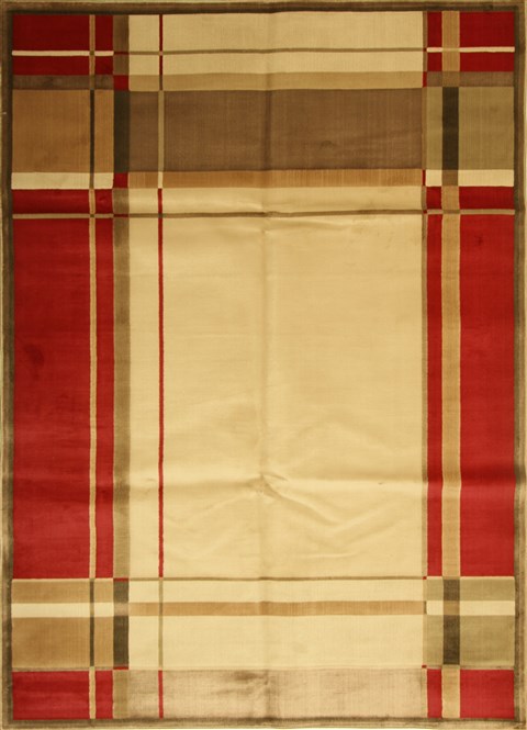 Modern Beige Machine Made 80 X 110 Area Rug 300-17561 Image 0