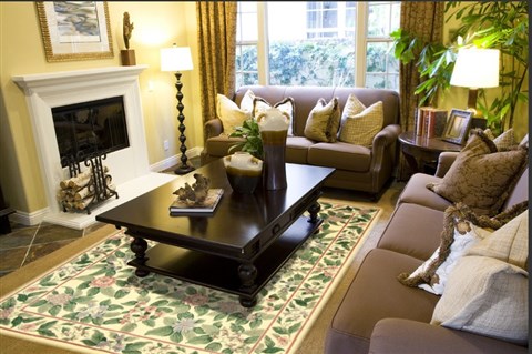 Modern Green Machine Made 80 X 110 Area Rug 300-17563 Image 3