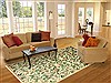 Modern Green Machine Made 80 X 110  Area Rug 300-17563 Thumb 4