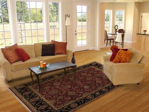 Jaipur Red Machine Made 82 X 103 Area Rug 300-17566 Image 4