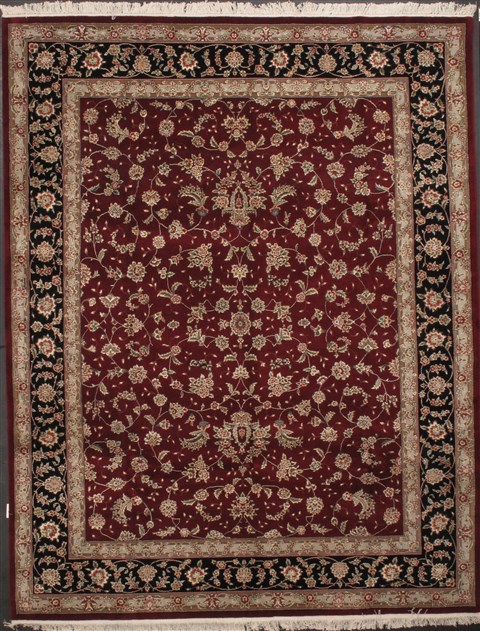 Sino-Persian Red Hand Knotted 81 X 103 Area Rug 300-17569 Image 0