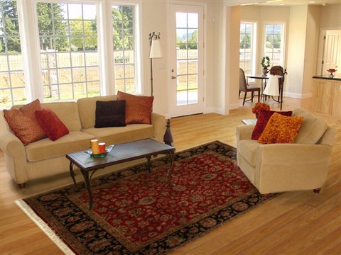 Jaipur Red Machine Made 82 X 100 Area Rug 300-17571 Image 4