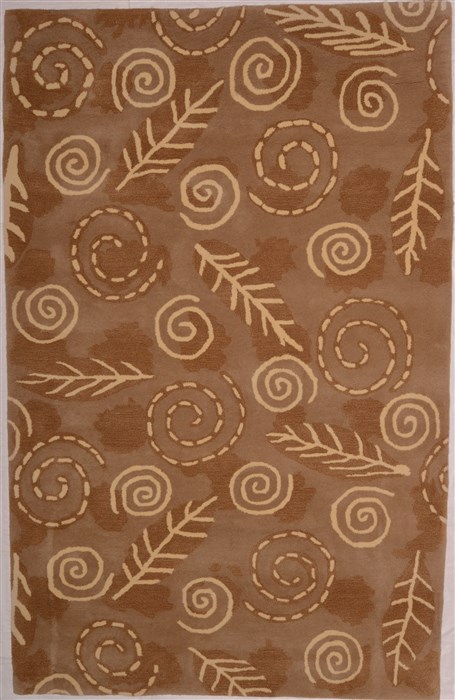 Modern Brown Hand Tufted 50 X 80 Area Rug 100-17597 Image 0