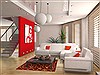 Modern Red Machine Made 27 X 411 Area Rug 300-17609 Thumb 5