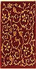 Modern Red Machine Made 27 X 41  Area Rug 300-17611 Thumb 0