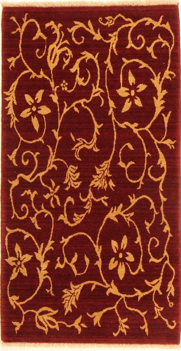 Modern Red Machine Made 27 X 41  Area Rug 300-17612 Image 0
