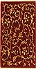 Modern Red Machine Made 27 X 41  Area Rug 300-17612 Thumb 0