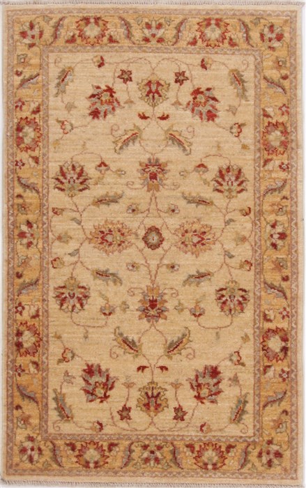 Ziegler Yellow Hand Knotted 27 X 42  Area Rug 250-17622 Image 0